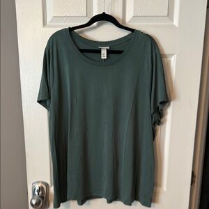 Women's Green Top Ava & Viv 2X
